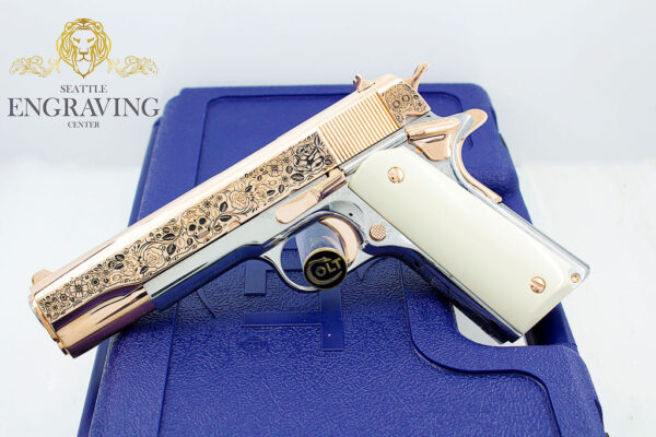 Rare COLT 1911 Government 38 SUPER Engraved with our Exclusive